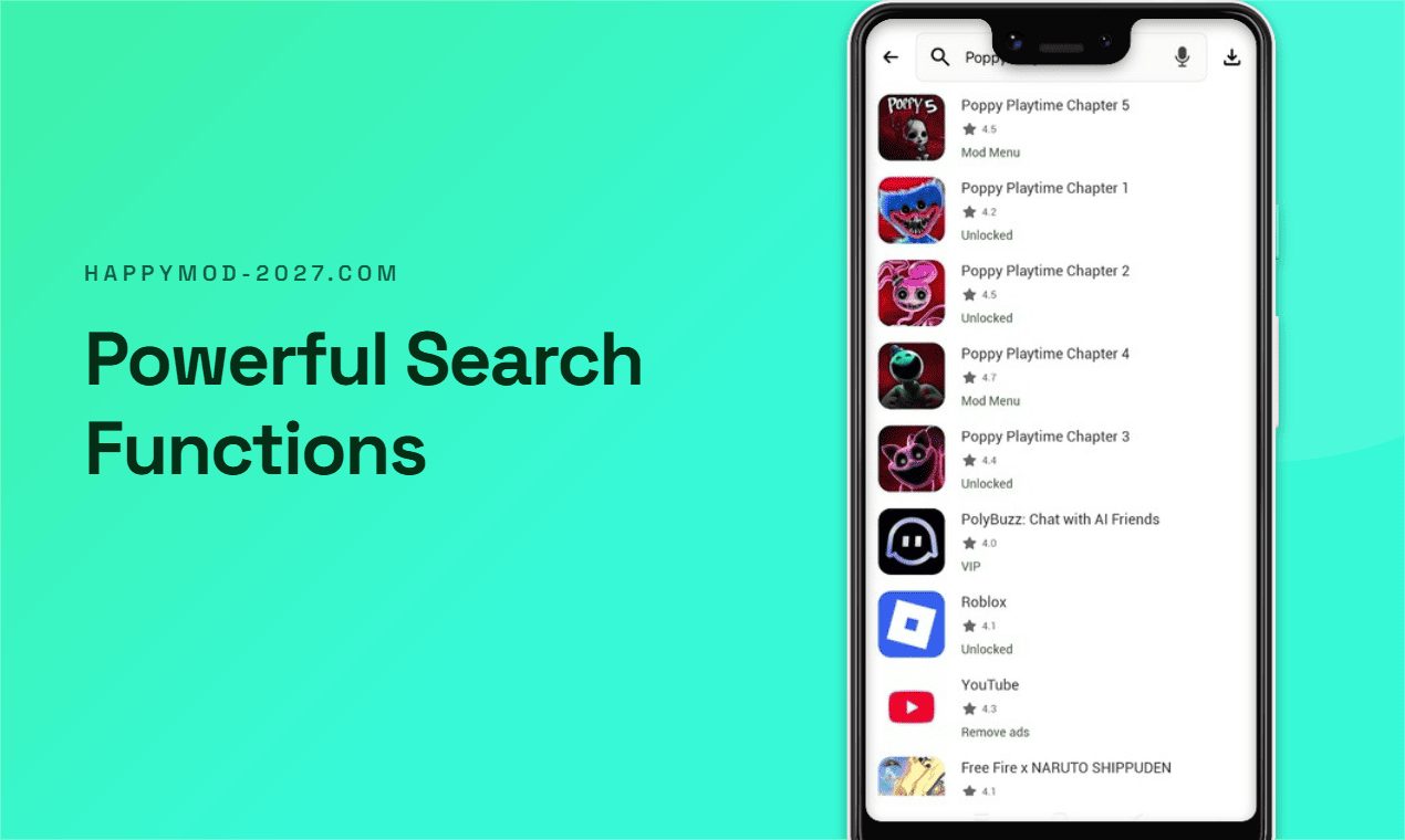 Search results for apps and games