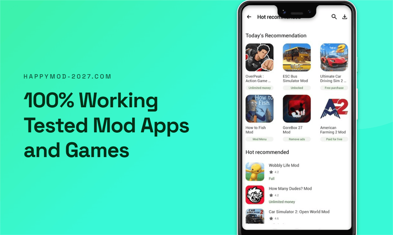 Community tested MOD apps and games recommendations